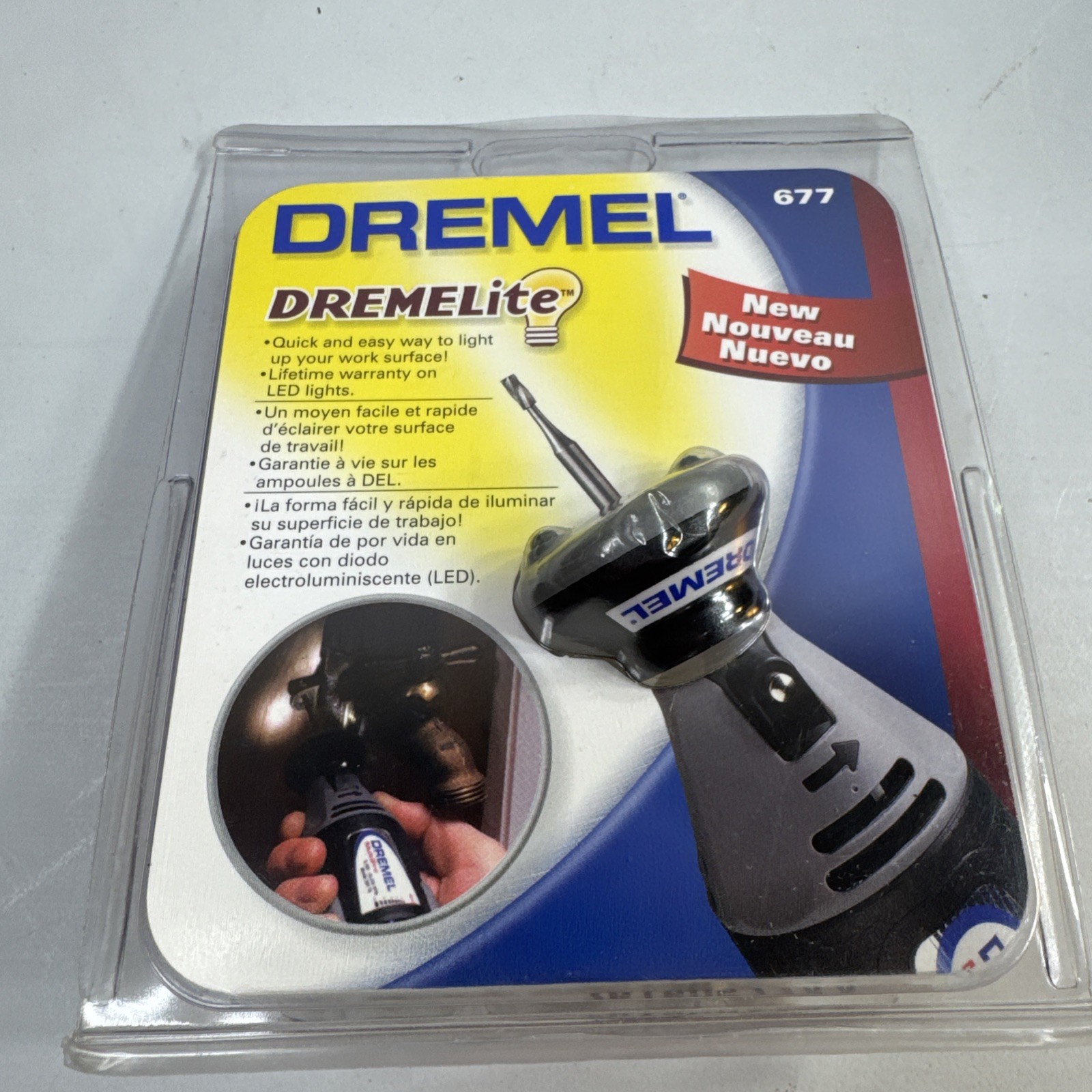 RARE DREMELITE DREMEL #677 LIGHT ATTACHMENT TOOLS FOR 275 285 395 398 760 NOS