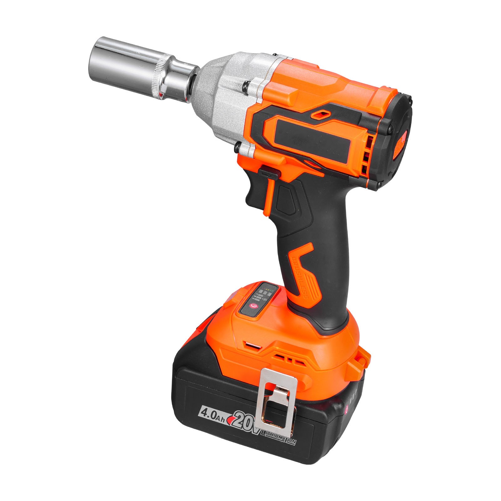 Uimoso Cordless Impact Wrench 280 ft-lbs Torque 3/8 inch 20V with 4Ah Battery