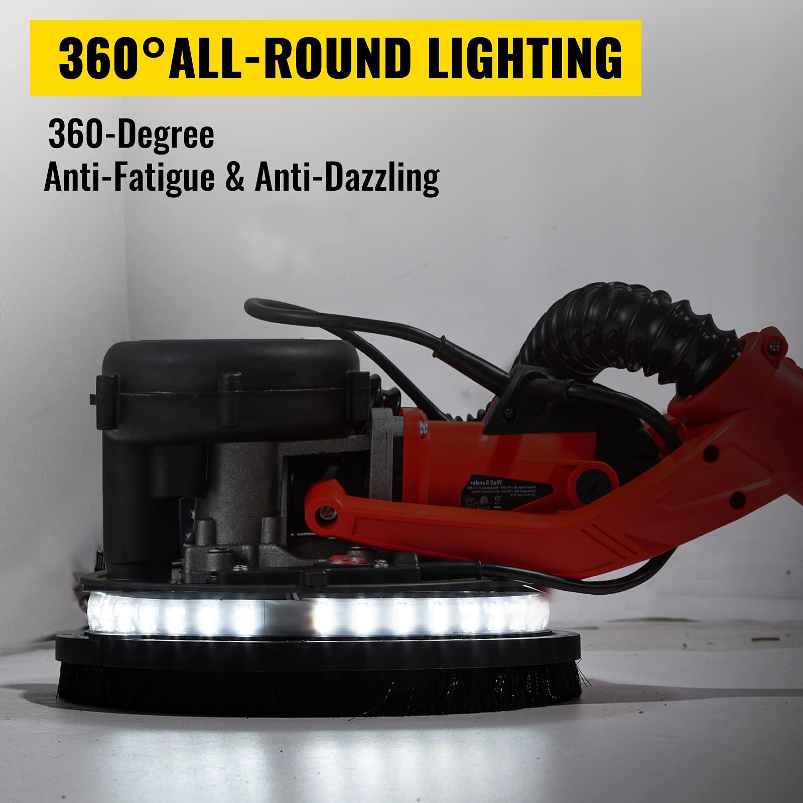 VEVOR Drywall Sander 850W, Electric Drywall Sander Variable Speed 8001750 RPM…
