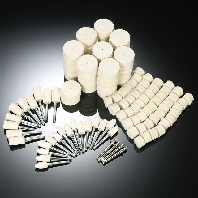 Dremel Accessories Polishing Wheel Polishing Tools Wool Felt Metal 129Pcs