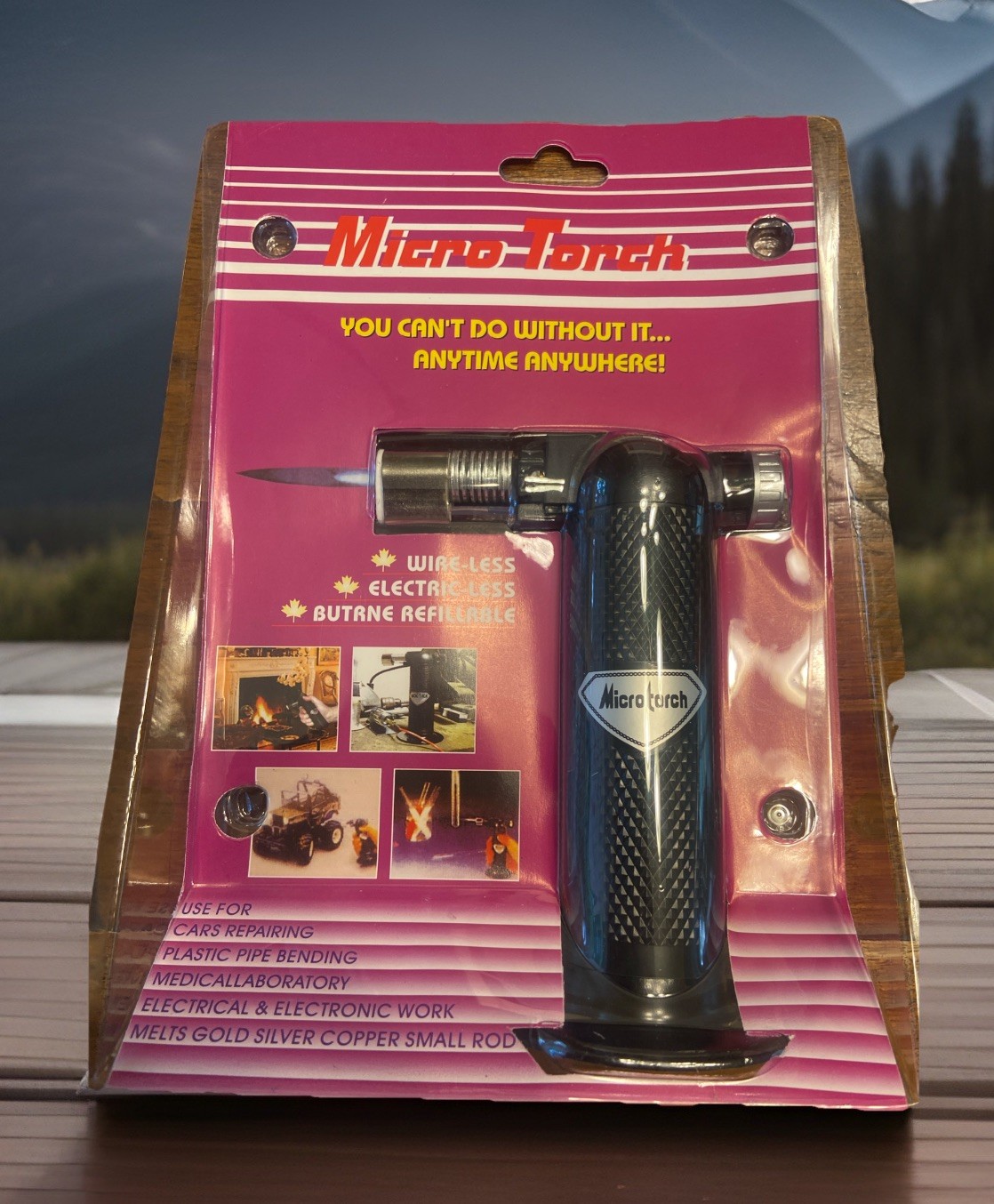 Micro Torch MT-3 Butane Fillable Torch for Home Use – Portable & Lightweight