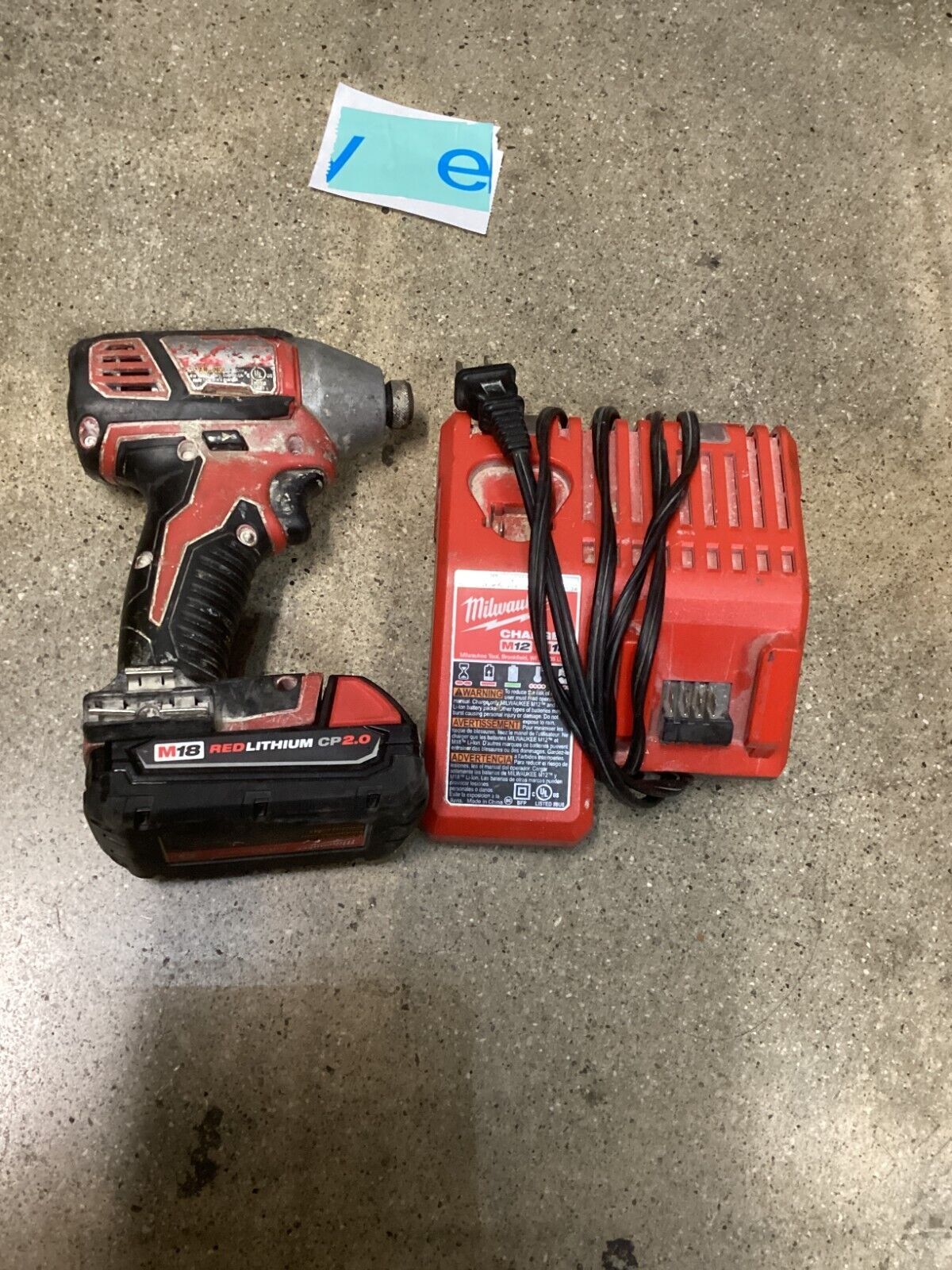 Milwaukee 2656-20 M18 Li-ion 1/4&Prime; Cordless Impact Driver with Battery & Charger