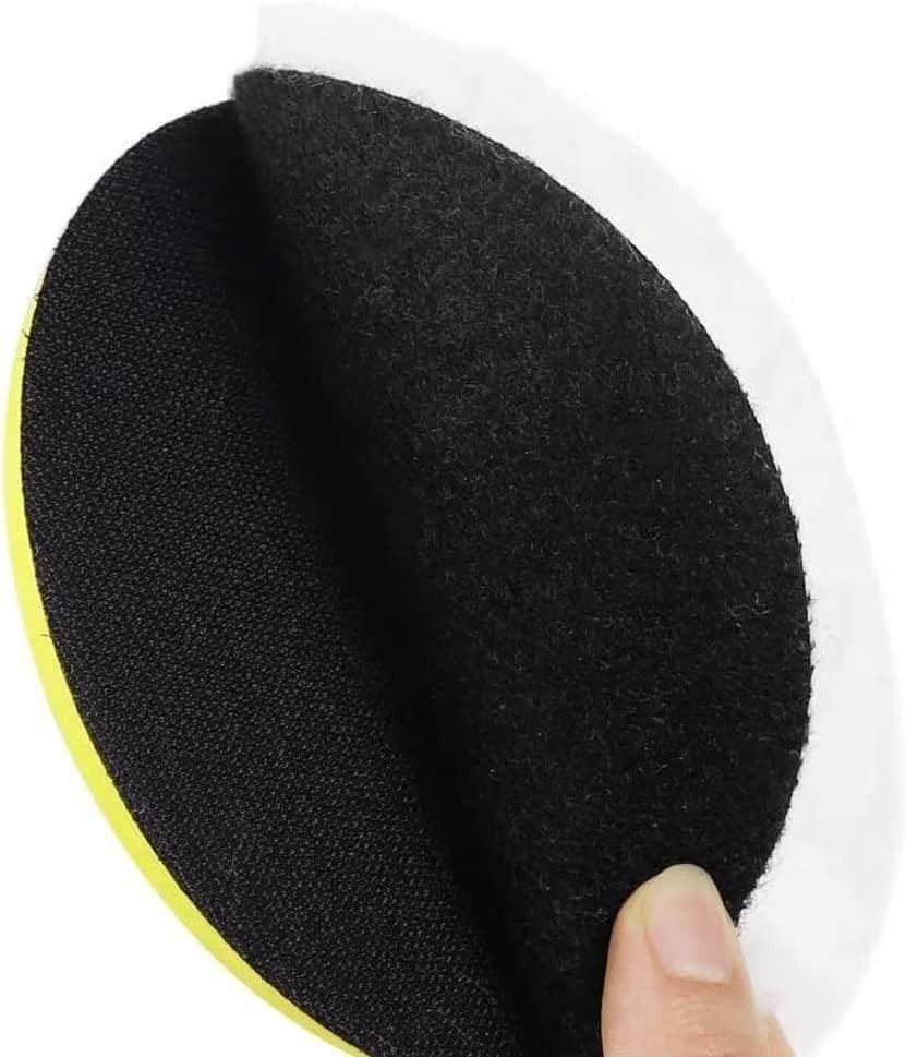 6 Pcs 6 Inch Wool Polishing Buffing Pad Polishing Buffing Wheel for Drill Buf…