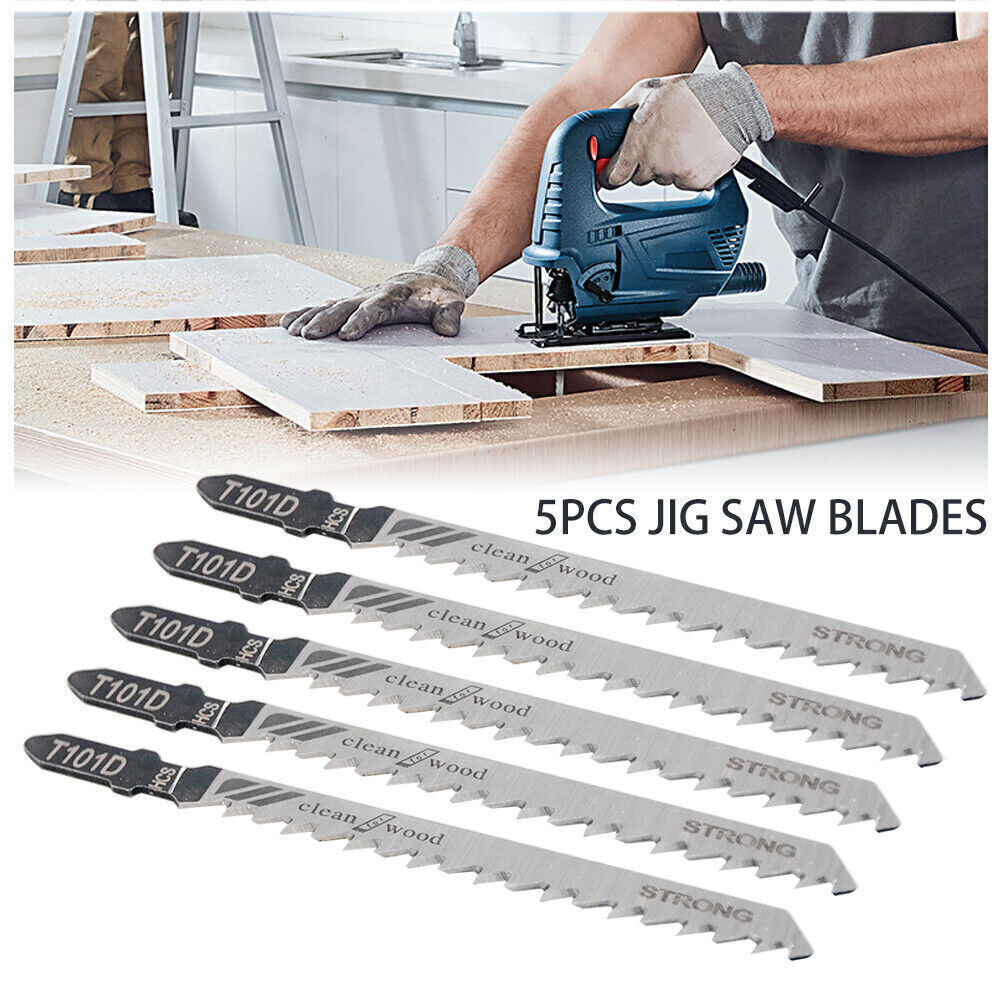5 x Jigsaw Blades T101D High Speed Wood Fast Cutting HCS Fits Black & Decker US