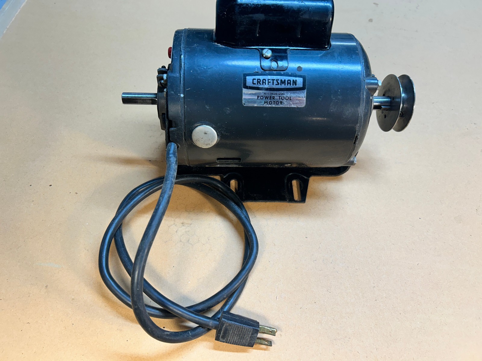 Craftsman Dual Shaft 3/4 HP motor model 113.12190 with new bearings