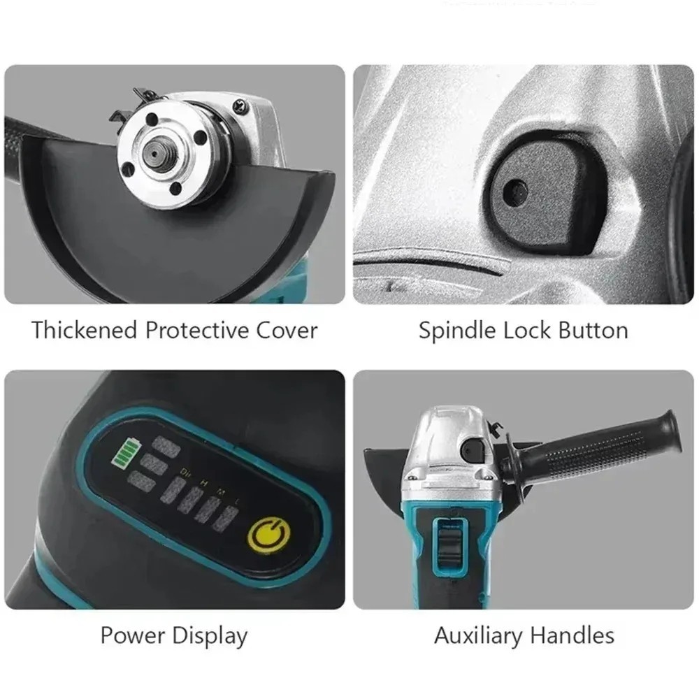Makita 18V 125mm DGA404 Brushless Lithium Electric Angle Grinder Rechargeable