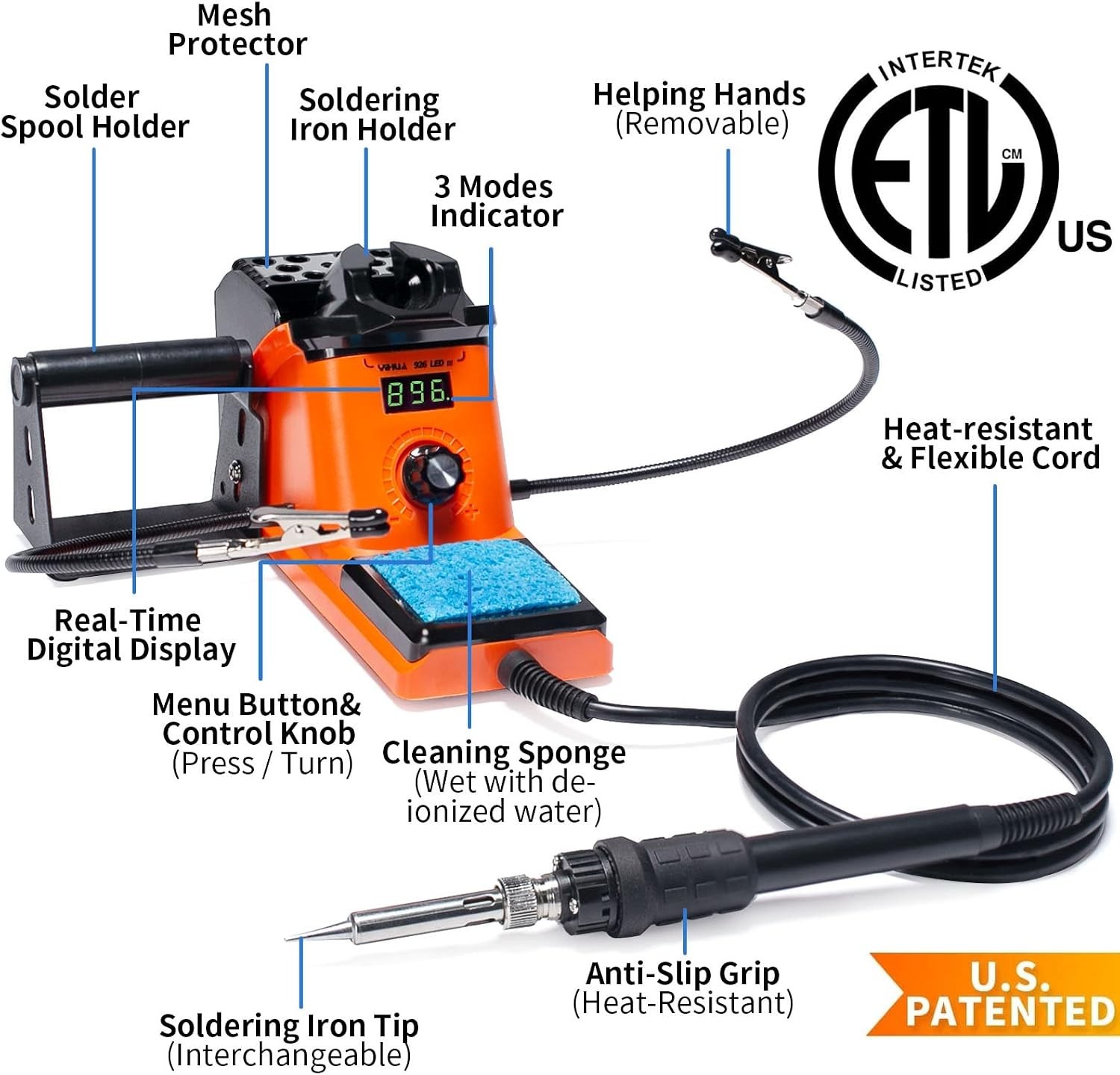 Complete 60W Soldering Iron Station Kit – Digital Display & Expert Accessories