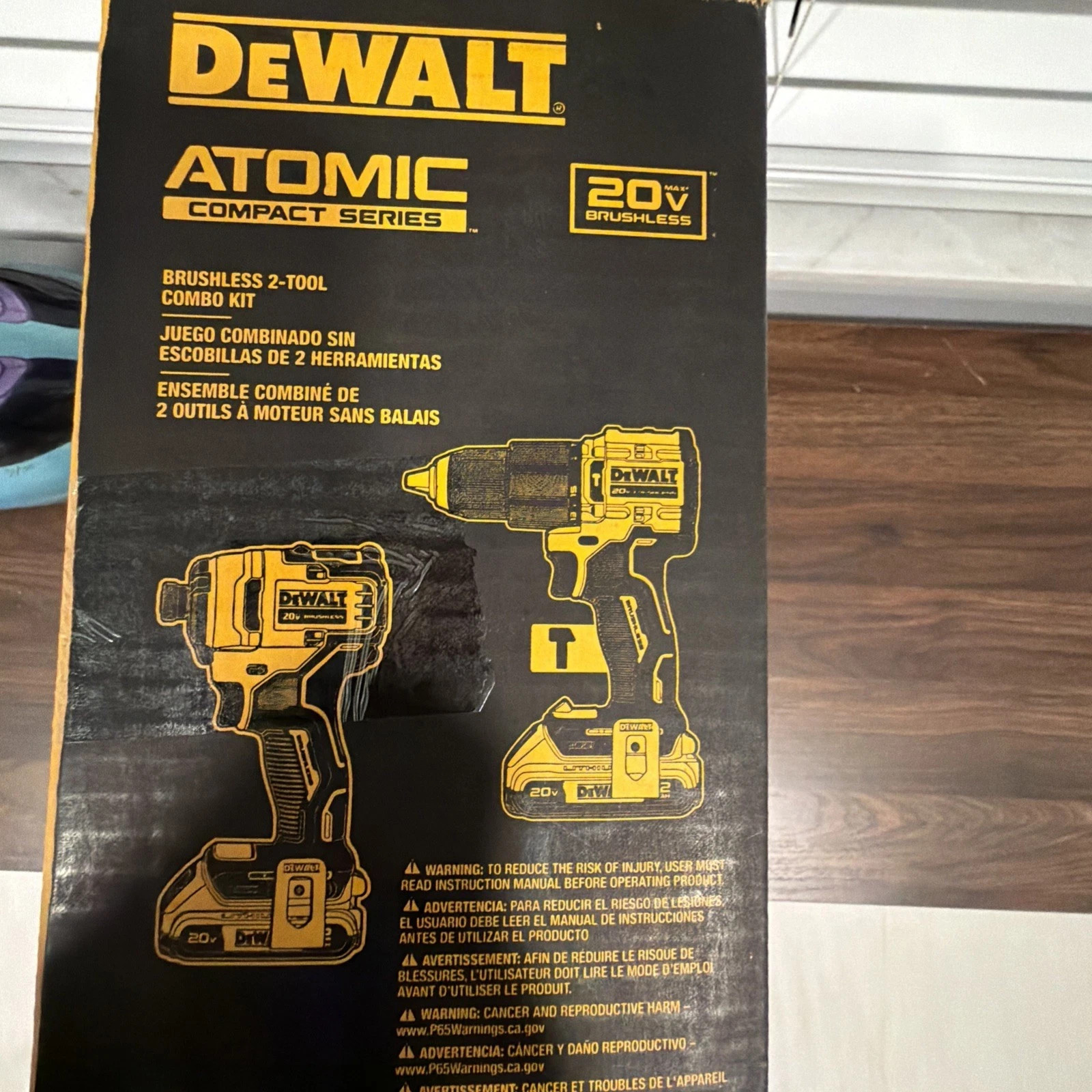 DEWALT 20V MAX ATOMIC Hammer Drill/Impact 2-Tool Combo Kit w/(2) 2Ah Batteries
