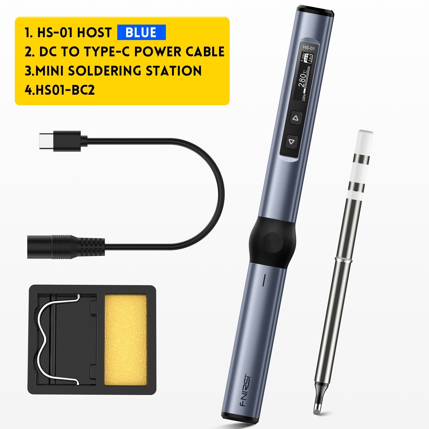 FNIRSI Smart Soldering Iron Electric PD 65W Adjustable Voltage Temperatue 420°C