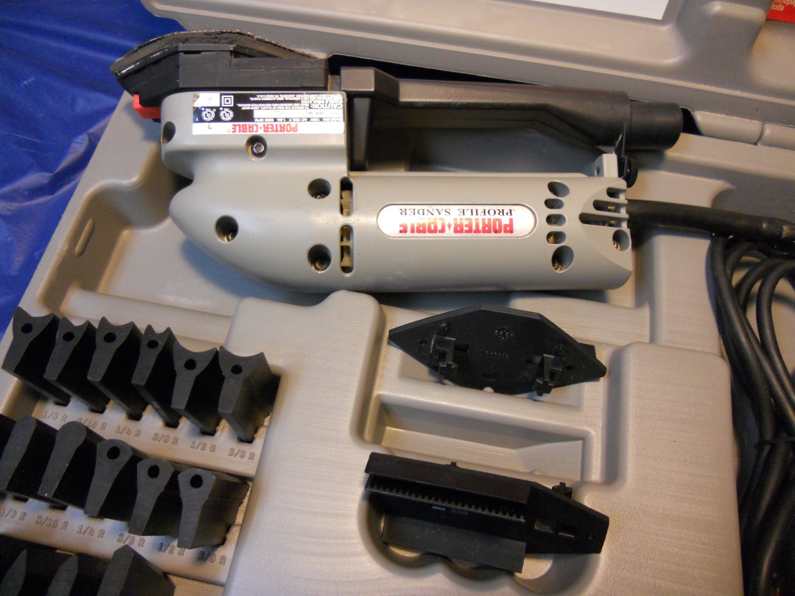 Porter Cable Profile Sander Kit Model 444 Detail Molding Set Made In USA Tested