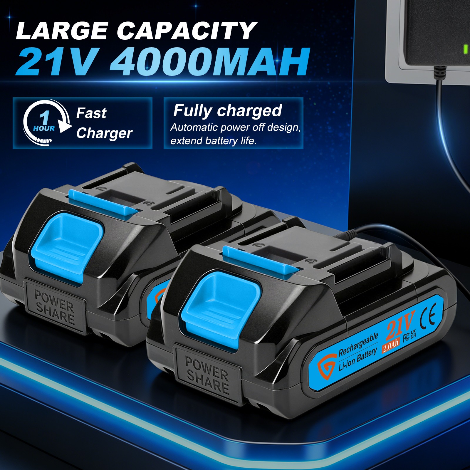 2 in 1 Cordless Nail Gun Brad Nailer with 18 GA w/charger & 2 2-IN-1