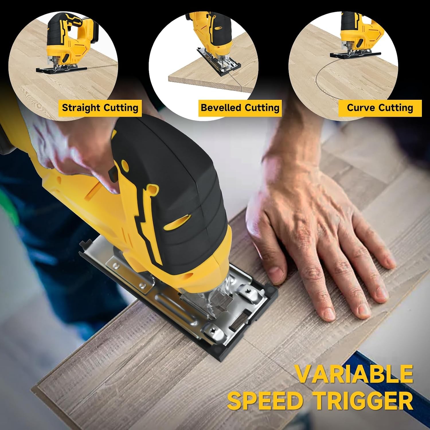 20V Cordless Brushless Jig Saw Tool with Bevel Cut 0°-45° DeWalt Battery