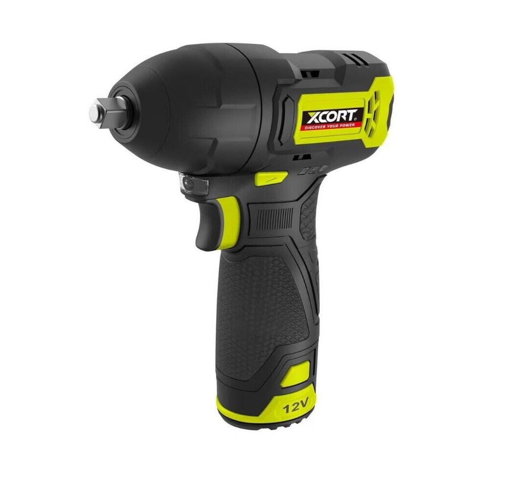 Xcort 12 V. Lithium Cordless Impact Wrench 120 Nm (2 Batteries in set)