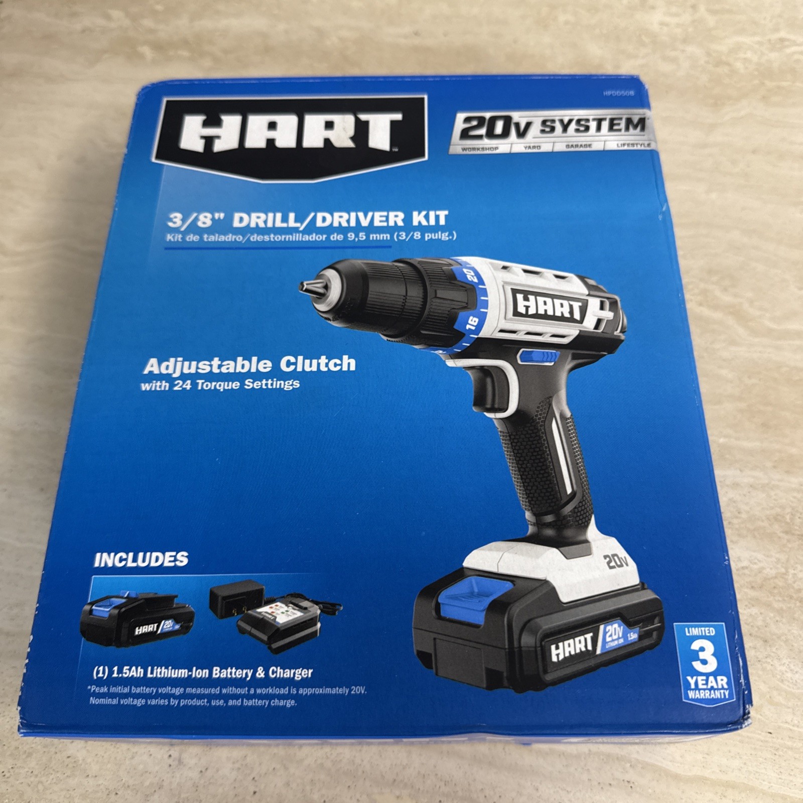 HART HPDD50B 20-Volt Cordless Lithium-Ion Battery