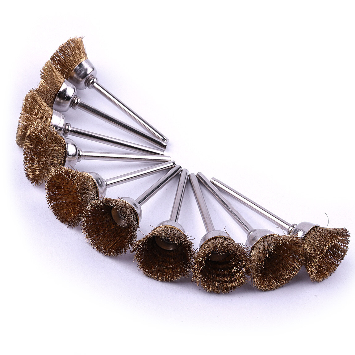 45Pcs Brass Wire Wheel Cup Pen Brush Mix Set For Dremel Rotary Tool Die Grinder