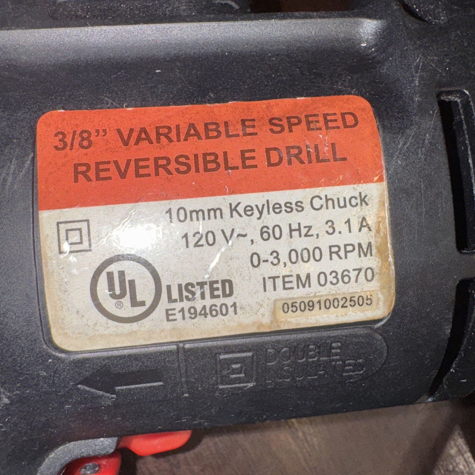 Drill 120 Model #7252