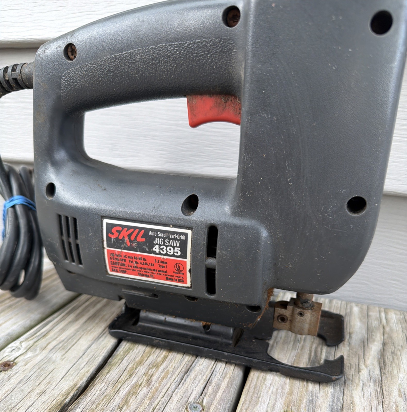 Vintage Skil Classic 4395 Variable Orbit Scroll Saw Electric Jigsaw Tested