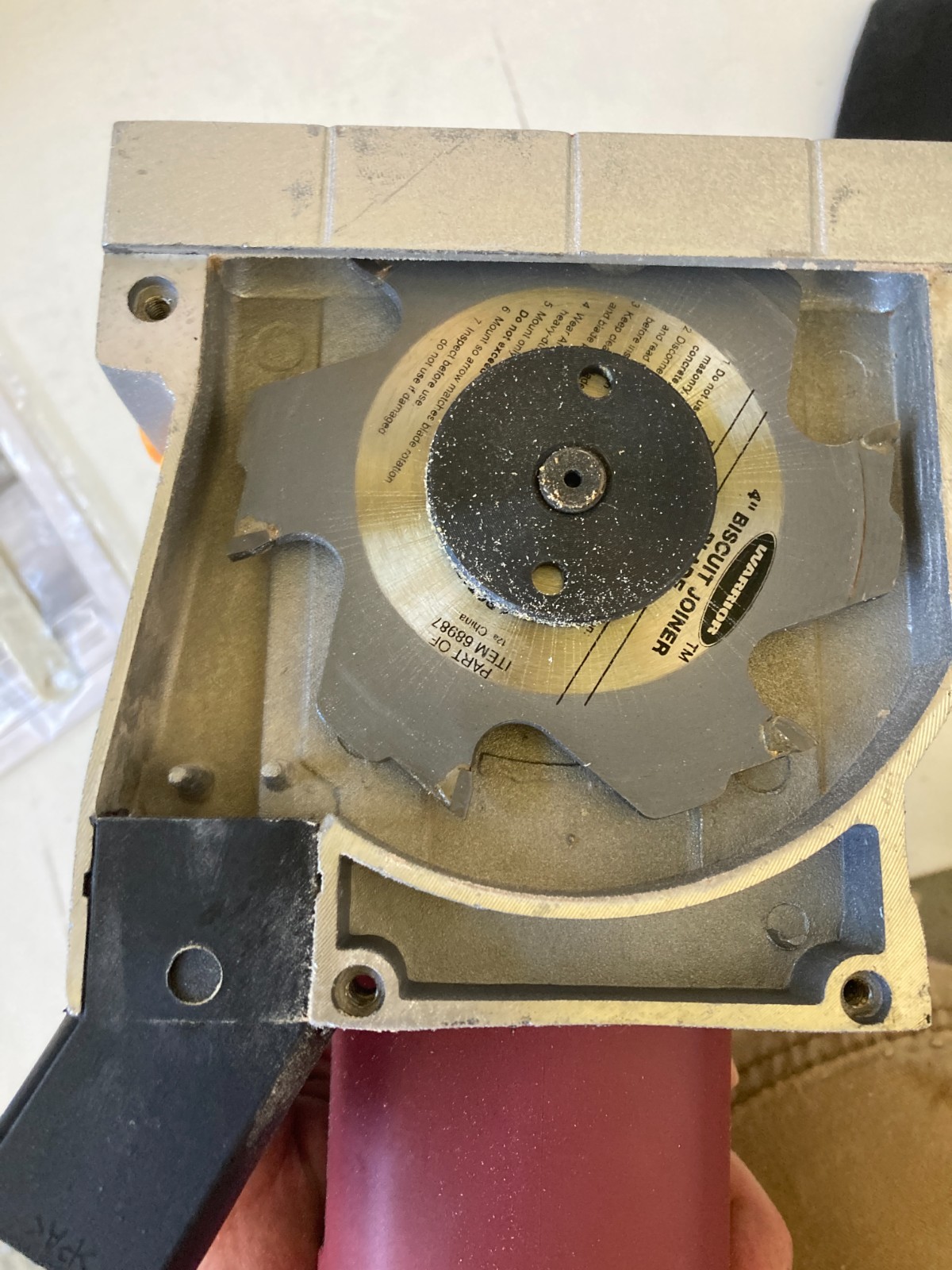 Chicago Electric 4&Prime; Biscuit Plate Joiner Item 68987 manual wrench w/ Biscuits