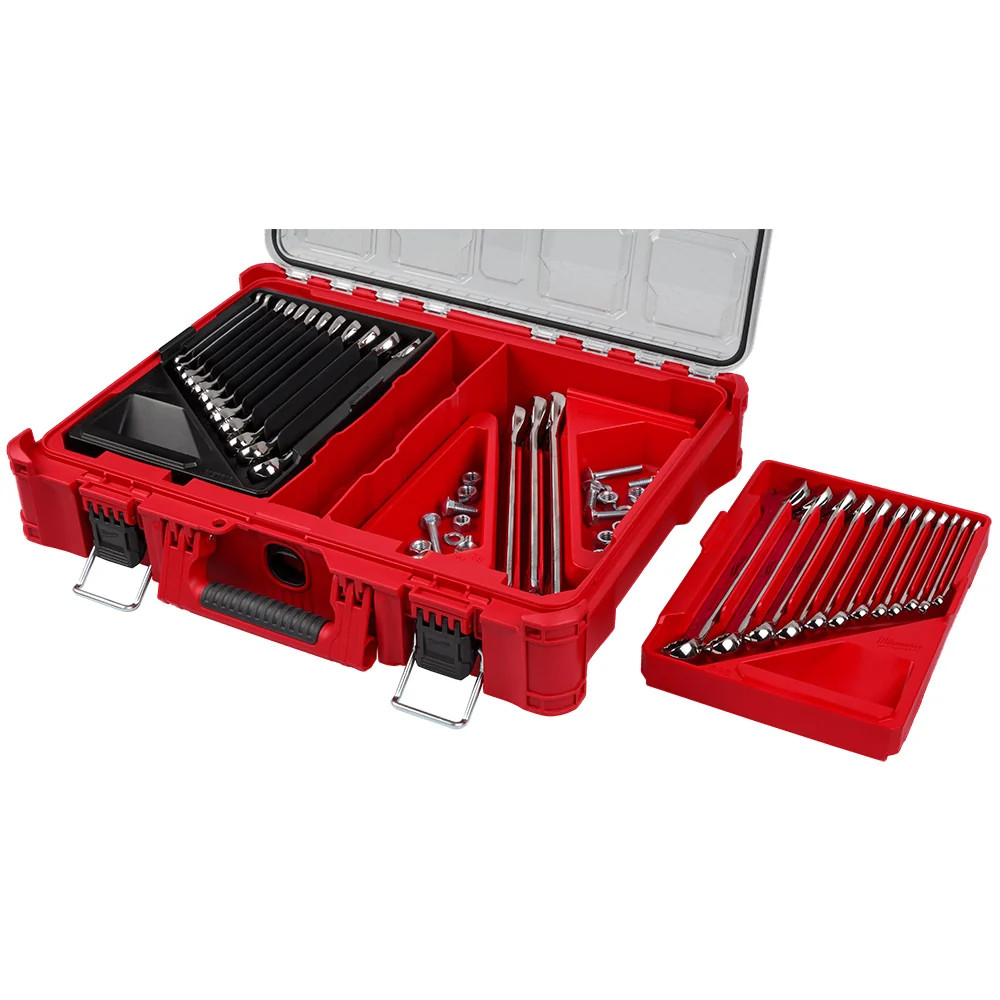 Milwaukee 48-22-9485 Metric/SAE Combination Wrench Set w/ PACKOUT – 30 PC
