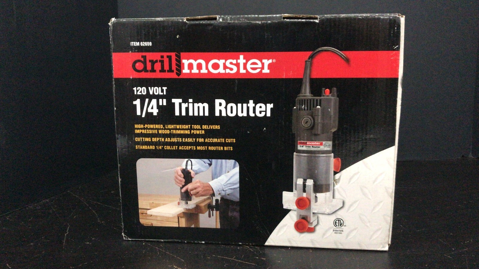 Drill Master 120 volt 1/4&Prime; Trim Router (A18)