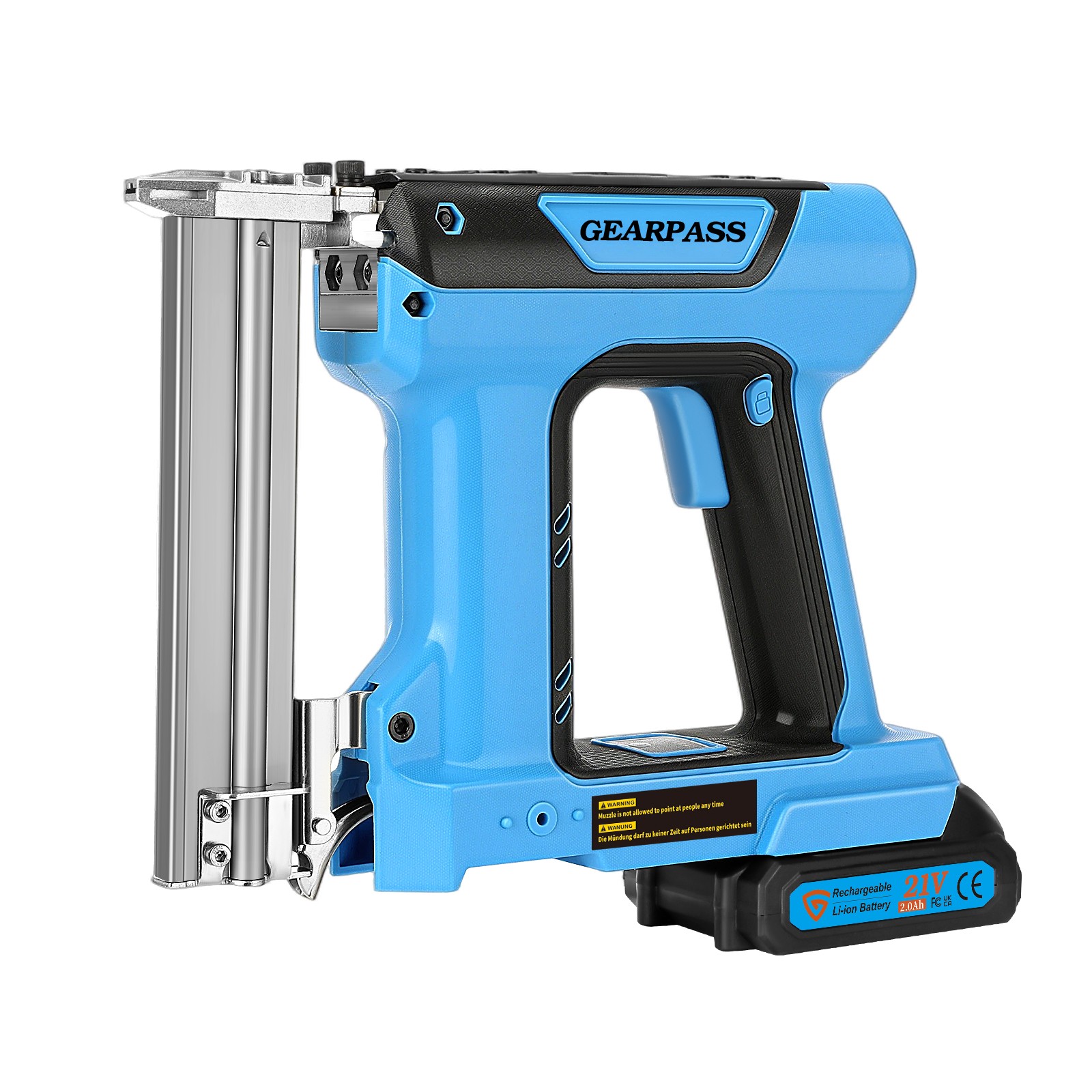 2 in 1 Cordless Nail Gun Brad Nailer with 18 GA w/charger & 2 2-IN-1