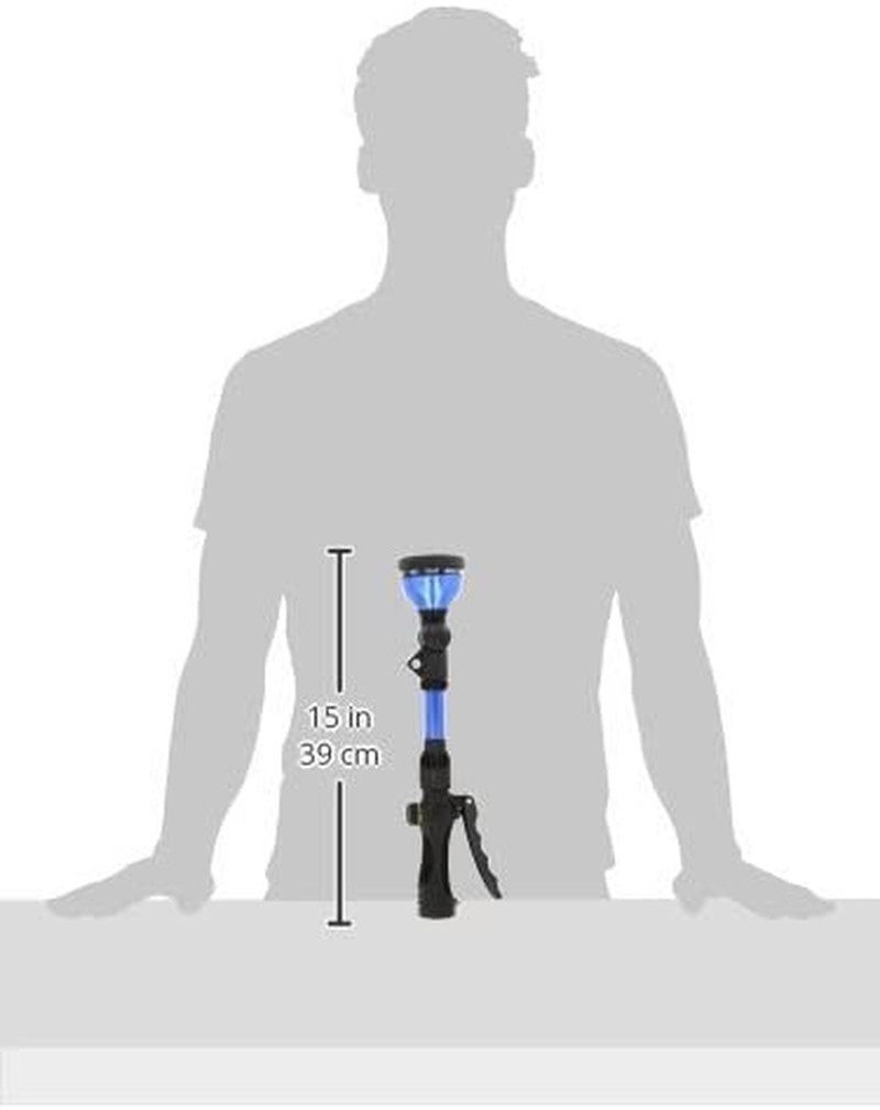 14-Inch 10-Pattern Front Trigger Ratchet Head Wand, Color May Vary