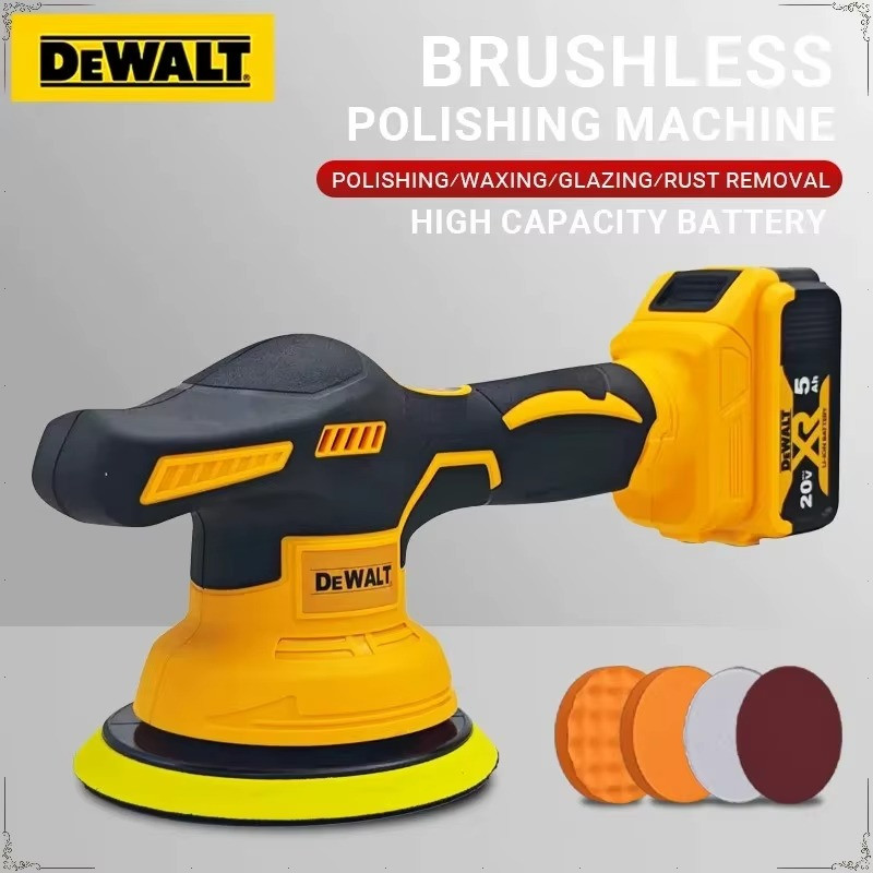 DEWALT 20V MAX 6&Prime; Random Orbital Polisher Buffer 8-Speed Digital Display Tool