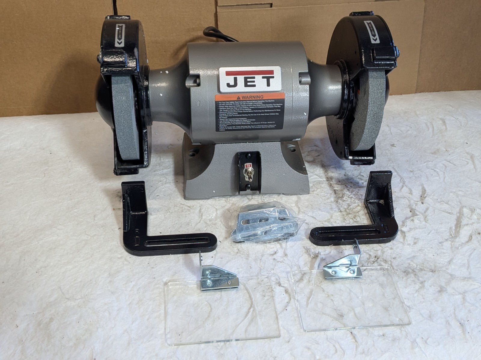 Jet Shop Bench Grinder 8&Prime; Wheel Diameter 3450 RPM 1/2 HP 115v 8 Amp 577102