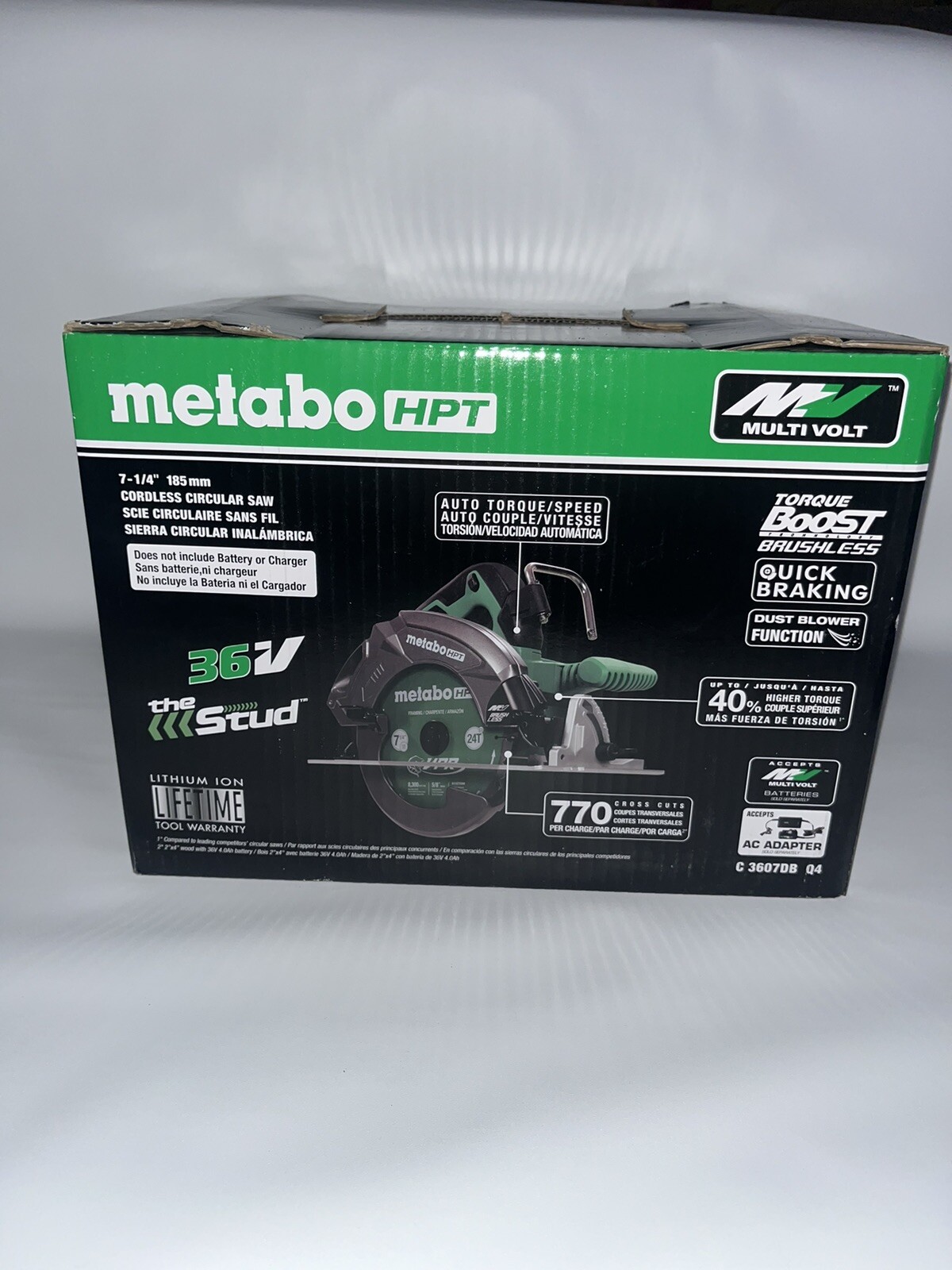Metabo HPT 7-1/4 in Circular Saw – C3607DWAQ4 (Tool Body Only)
