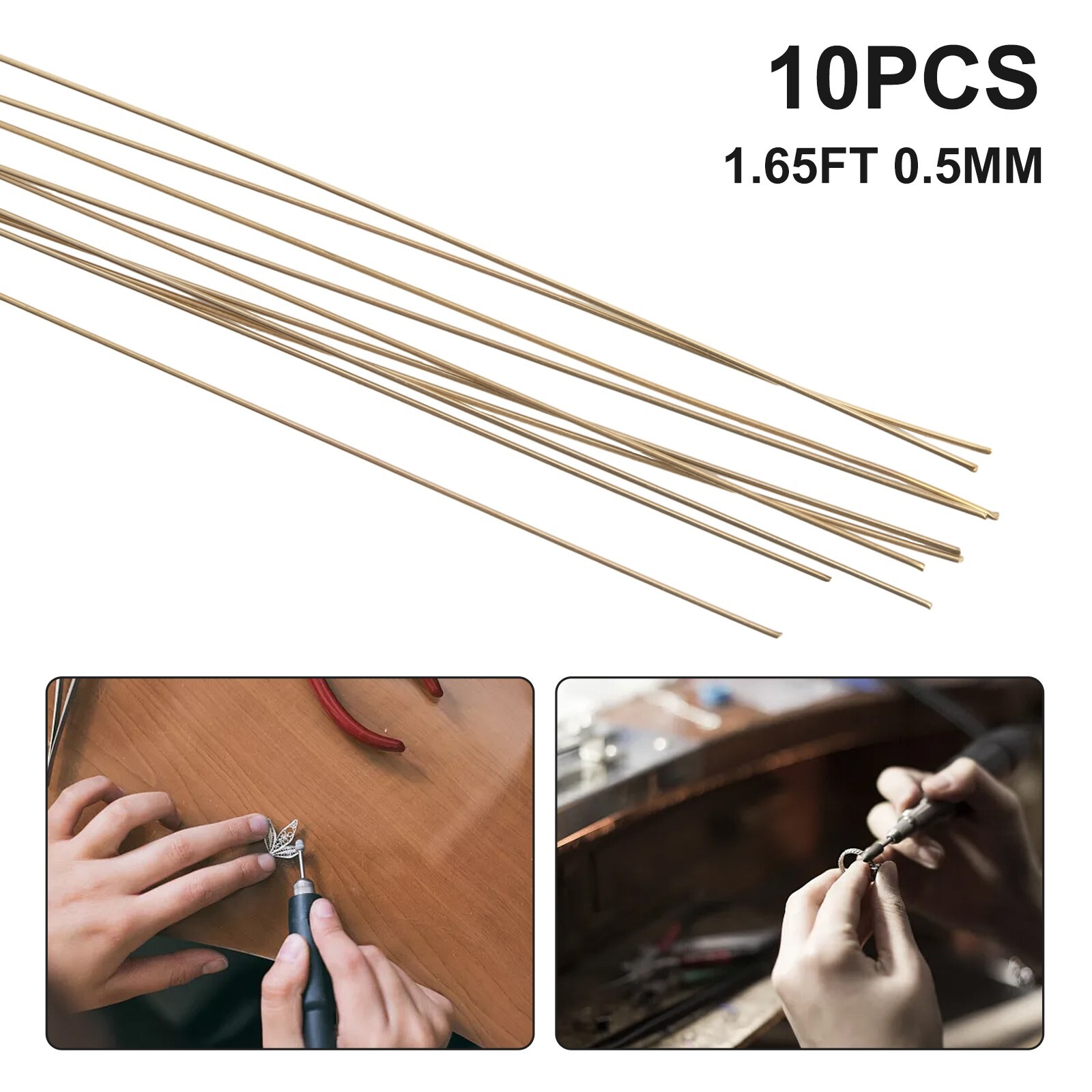 1.64ft Silver Welding Rods Gold Soldering Wire Soldering Rods for Jewelry Repair