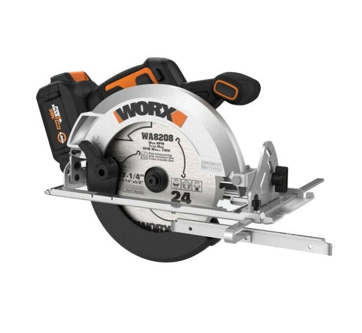 WX520L Worx NITRO 20V Power Share 7.25&Prime; Cordless Circular Saw Brushless Motor-OB