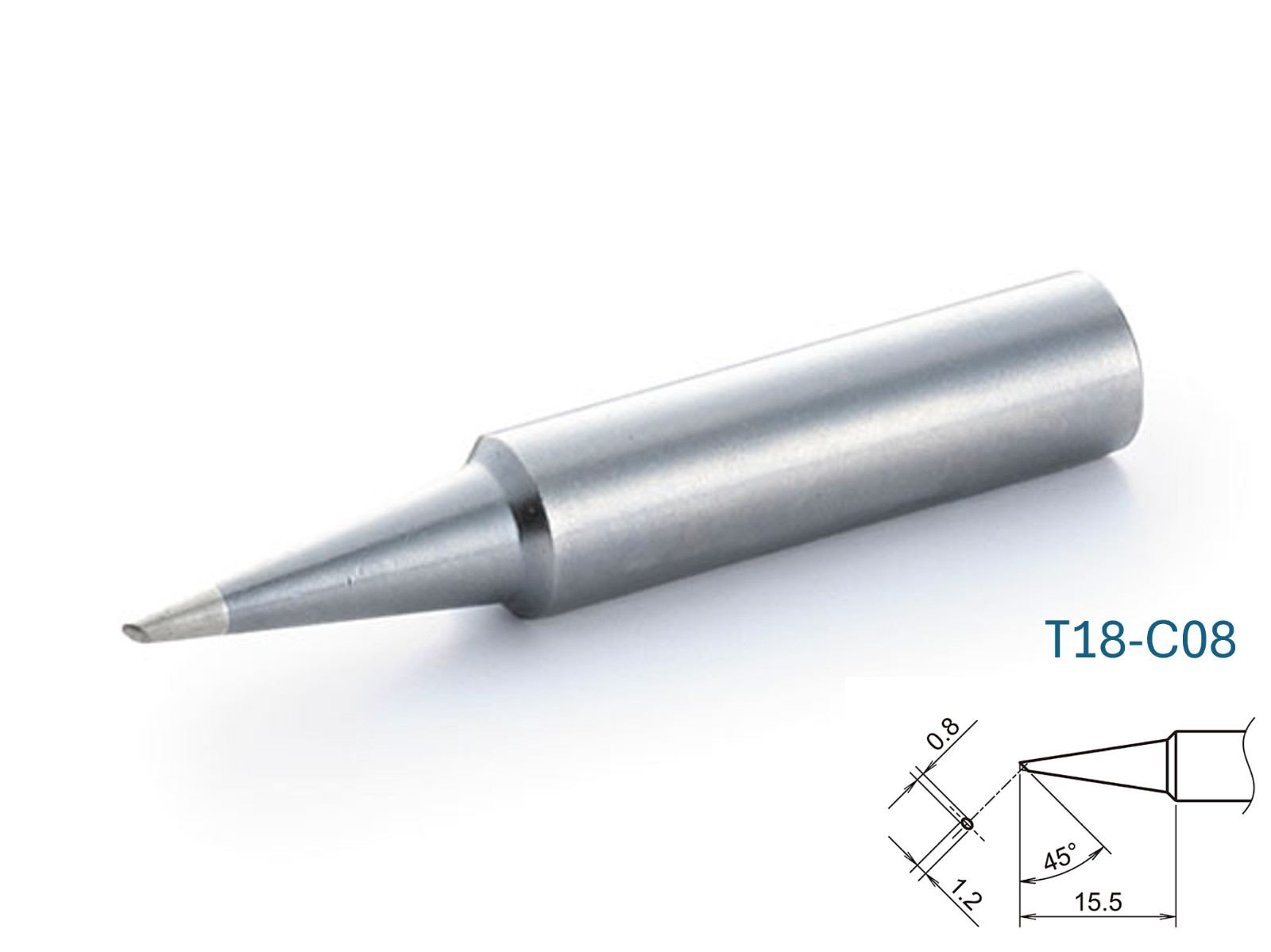 Hakko T18 Series C-Type Soldering Tip for FX-600/FX-8801, Choose from 15 pattern