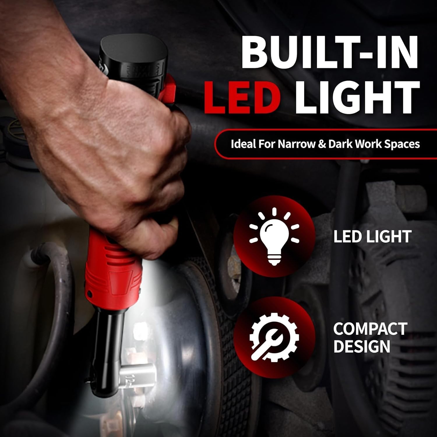 Fullyea Electric Ratchet Wrench Set – 40 ft-lbs Torque, 16.8V Cordless Power
