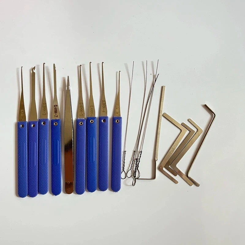 18-in-1 Broken Key Extractor Tool Kit w/ Tension Wrench for Home Use