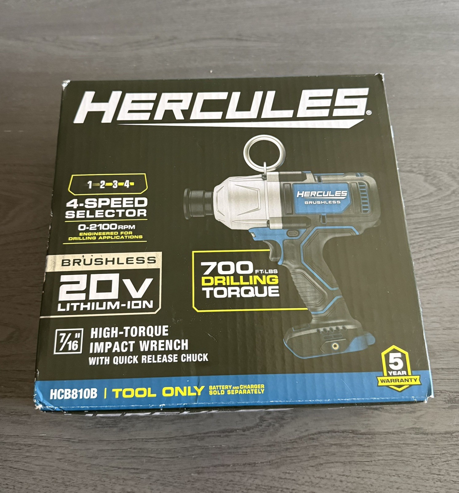 Hercules HCB810B 7/16&Prime; High-Torque Impact Wrench – NEW