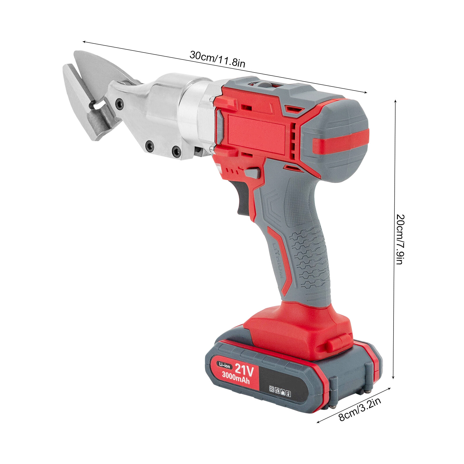 21V Electric Tin Snips Sheet Metal Cutter Scissors Heavy Duty Cutter Power Tool