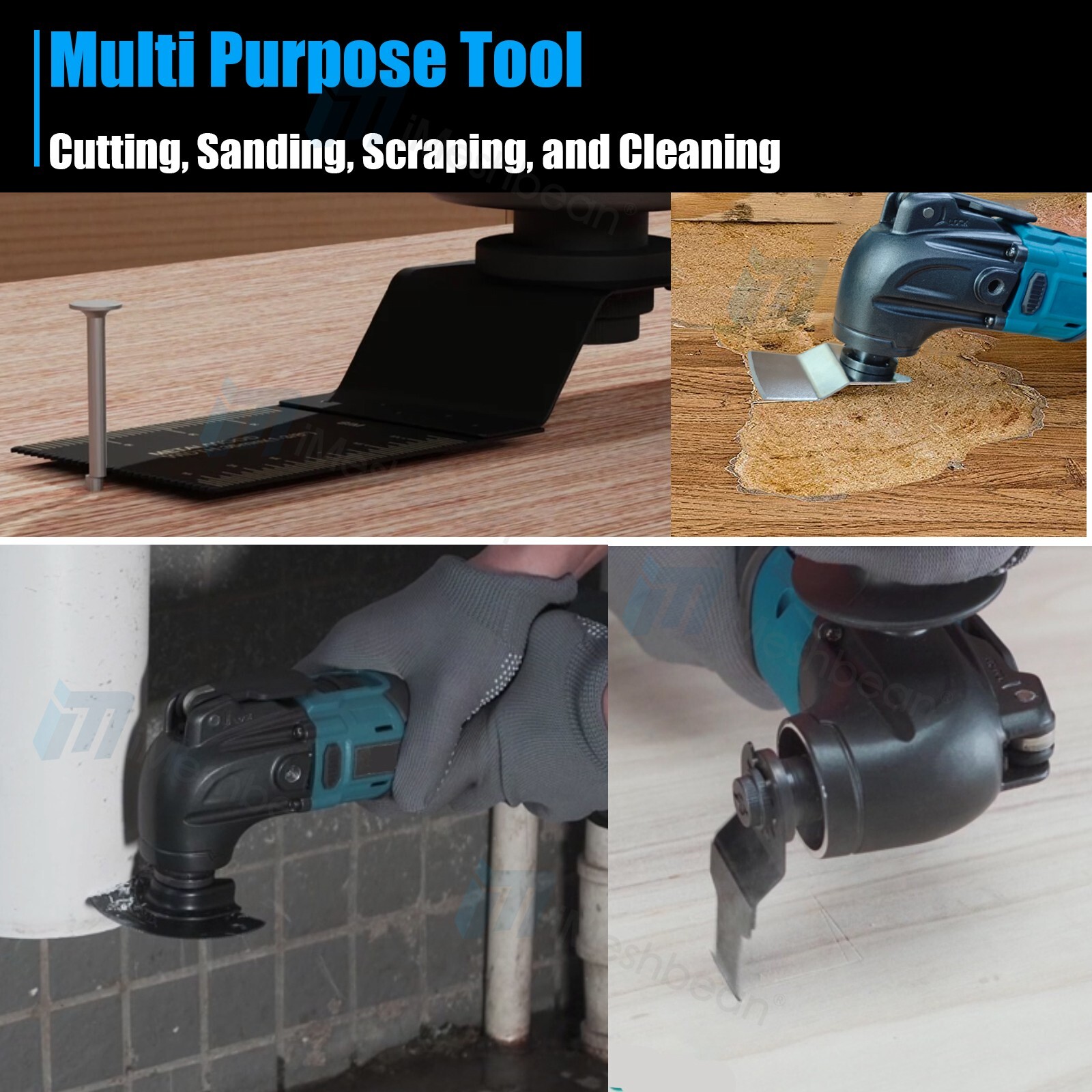 Cordless Oscillating Tool For Makita 18V Brushless 6 Variable Speeds Multitool