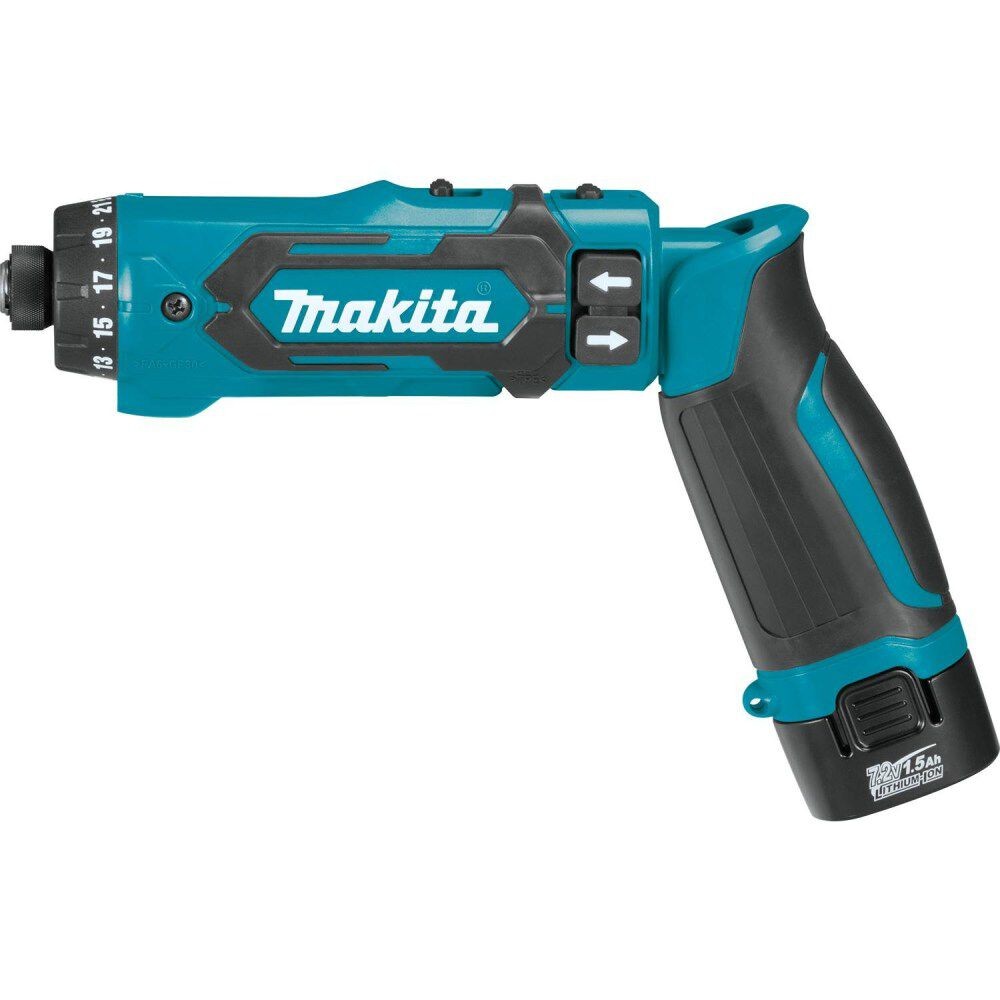 Makita 7.2V 1/4Inch Hex Driver Drill Kit With Auto Stop Clutch