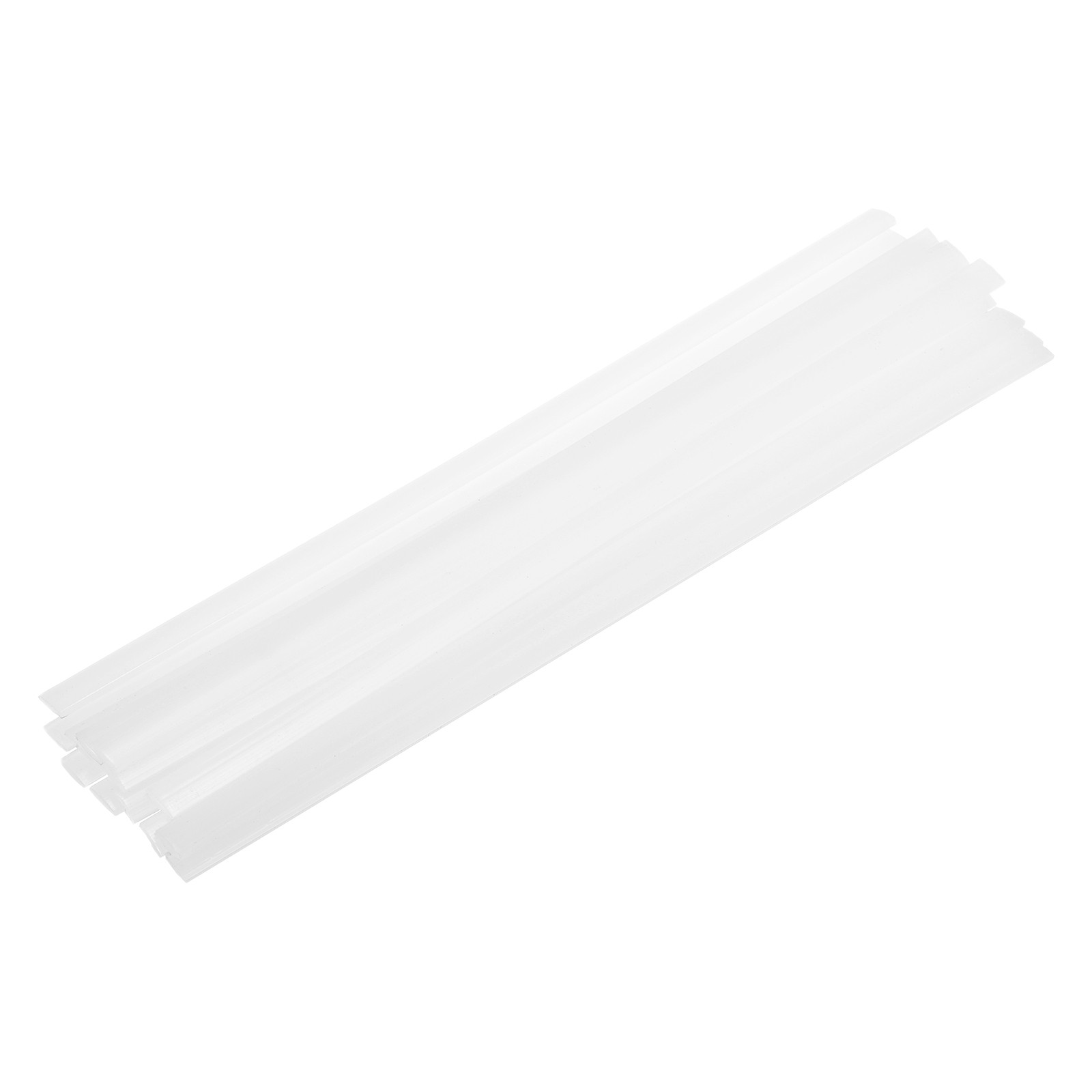 15 Pcs White Plastic Welding Rods 9.5mm x 250mm HDPE Strip(0.4inch x 10inch)
