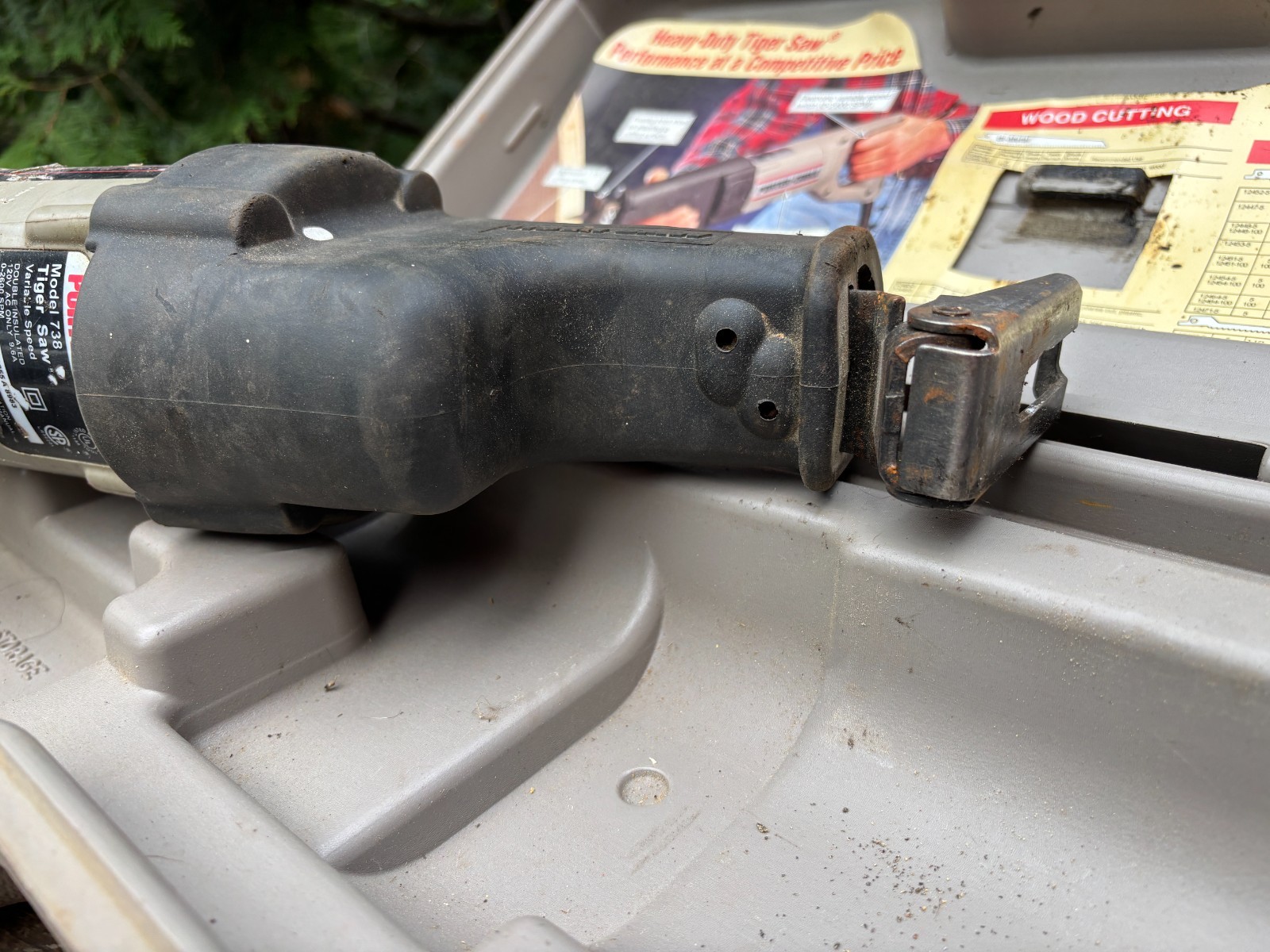 Porter Cable 738 Tiger Saw Variable Speed Reciprocating Saw Sawz all w/Case