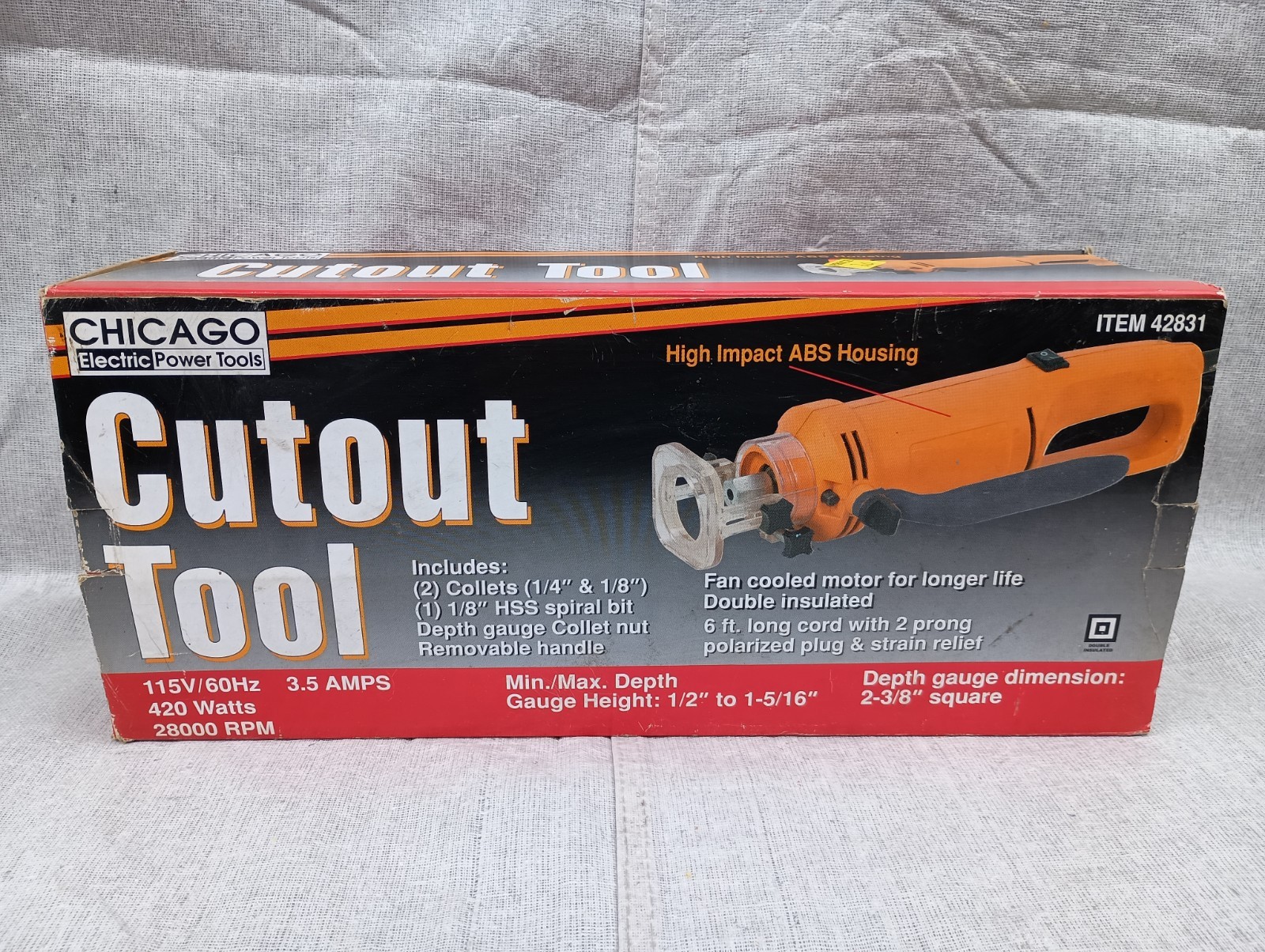 Chicago Electric Power Tools 3.5 Amp Electric Cutout Tool – TESTED