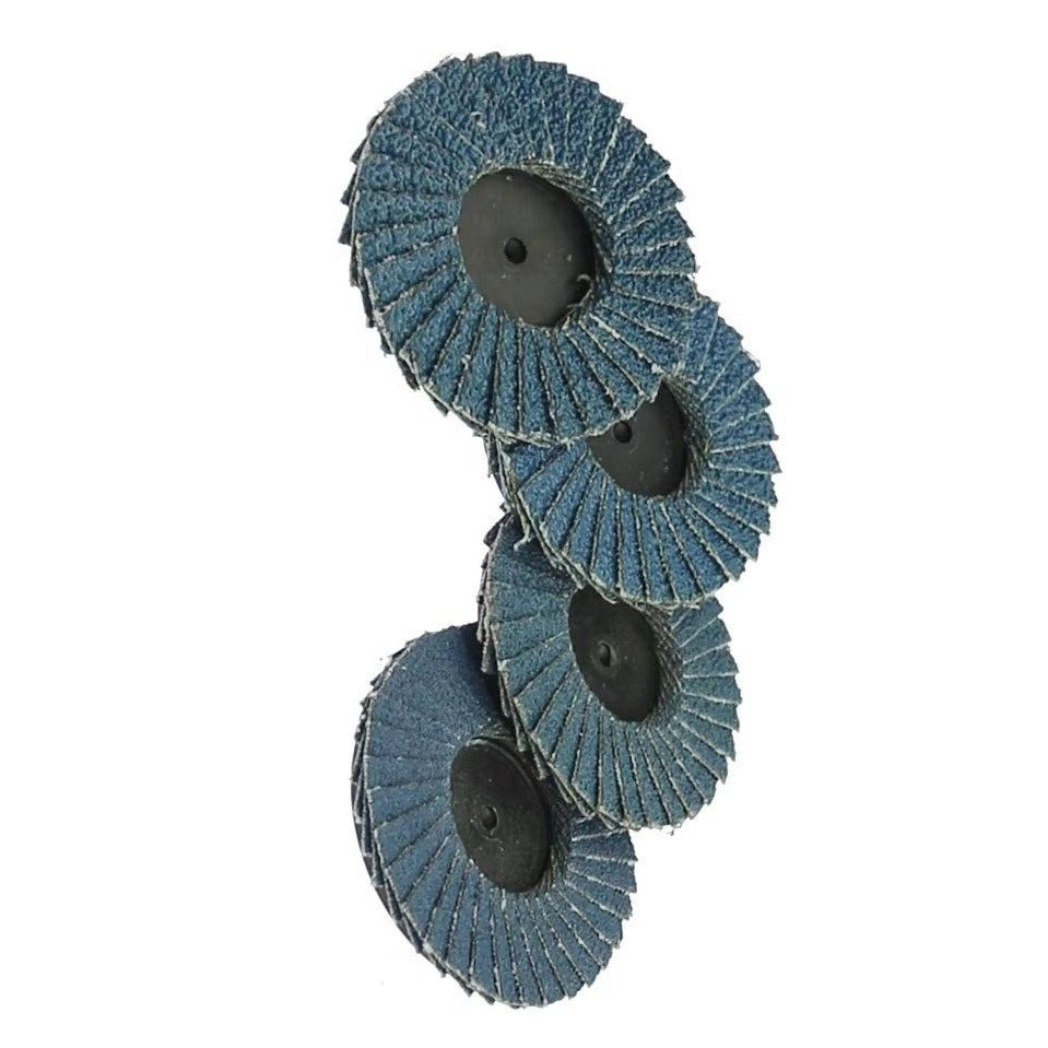 4Pcs 2/3in Rotary Lock Grinding Wheel Zirconia Drill Abrasive Disc for Finishing
