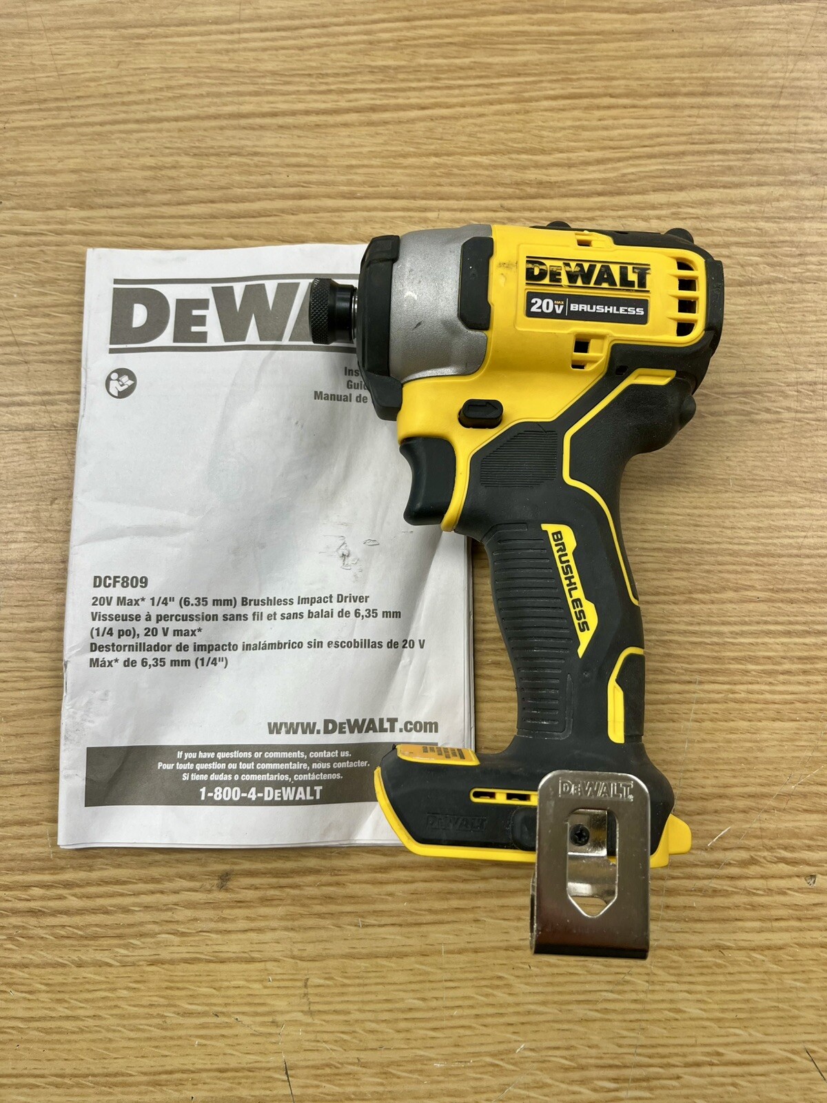Dewalt ATOMIC 20 Volt MAX Brushless Impact Driver # DCF809