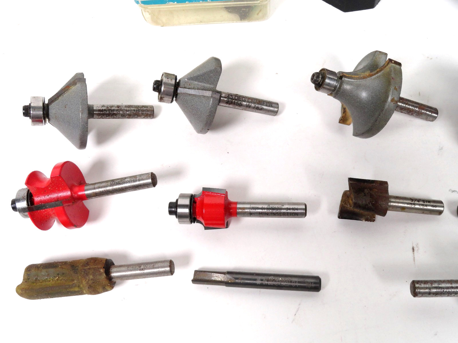 Bosch PR20EVS Colt Palm Router Kit + Freud/Bosch/Makita Bits Lot Variable Speed