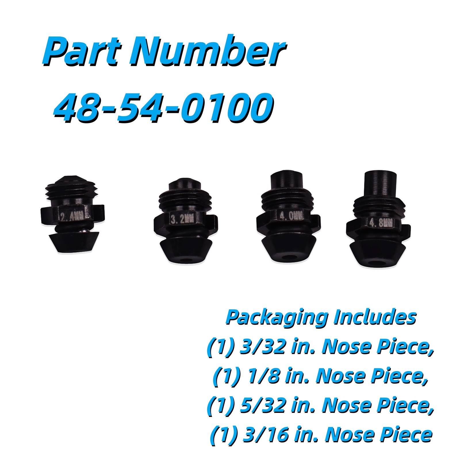 48-54-0100 Rivet Tool Retention Nose Pieces Fits Milwaukee 2550 M12 Rivet Tool