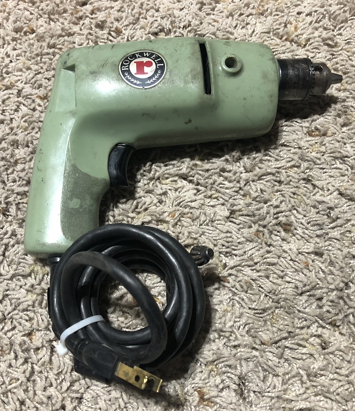 Vintage Rockwell Drill MODEL 70 ~ 1/4&Prime; 115V AC 2.3 AMPS 2000 RPM 25 HP T-1
