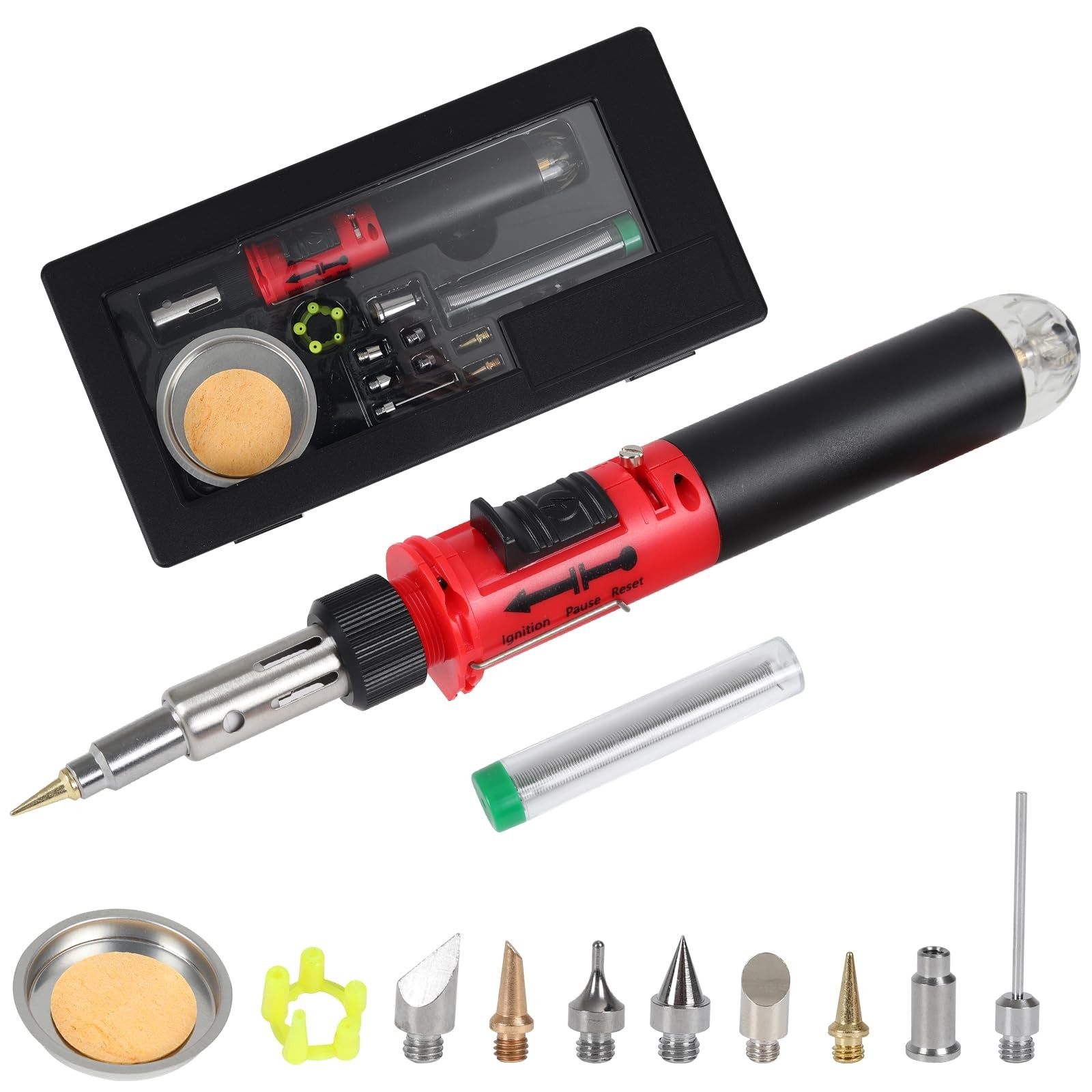 Butane Soldering Iron Pen Basic Kit, Cordless -Igniting Adjustable Flame Sold…