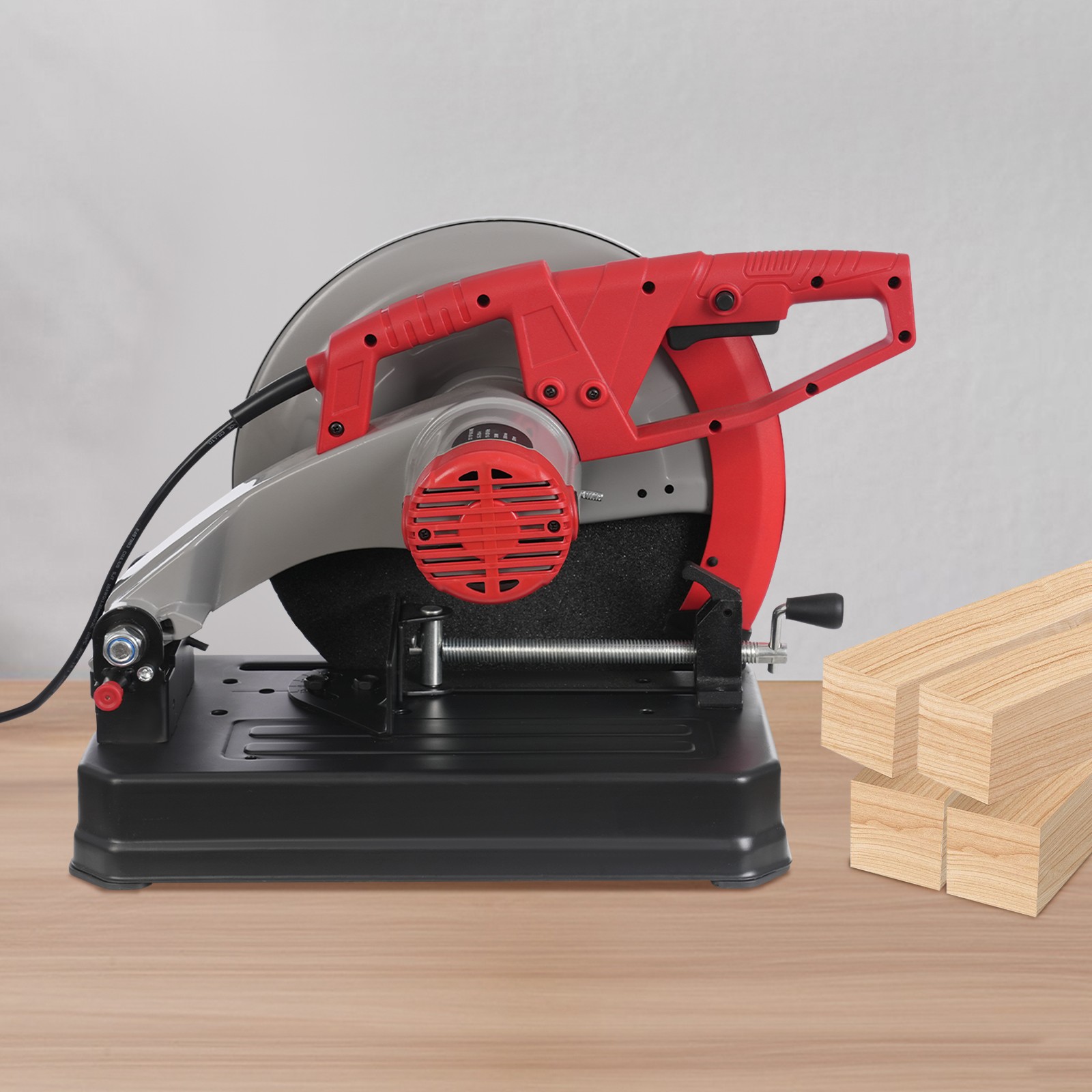 0-45° Adjustable Cutting Saw, 14in Blade Chop Saw Cutting Machine for Wood&Metal