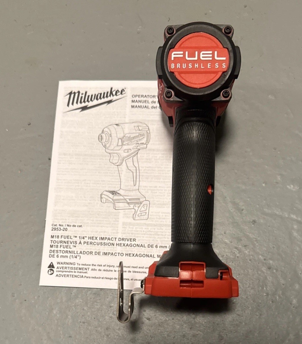 Milwaukee M18 Fuel 2953-20 Brushless Cordless 1/4&Prime; Hex Impact Driver Tool Only
