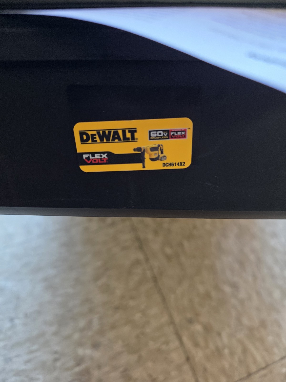 Carrying Case Onl DeWalt DCH614 FLEXVOLT 1-3/4&Prime; SDSMAX Combination Rotary hammer